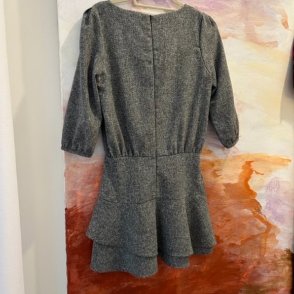 Mini grey work dress - Picture 2 of 3